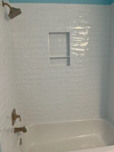 shower tiles white